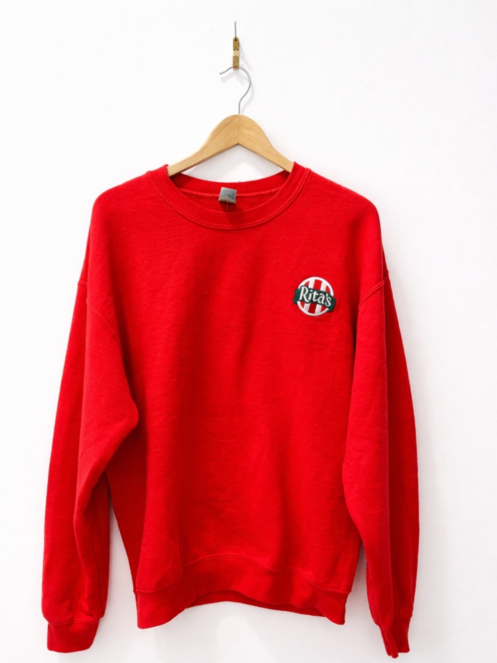 Rita’s Italian Ice Red Embroidered Crewneck Sweatshirt